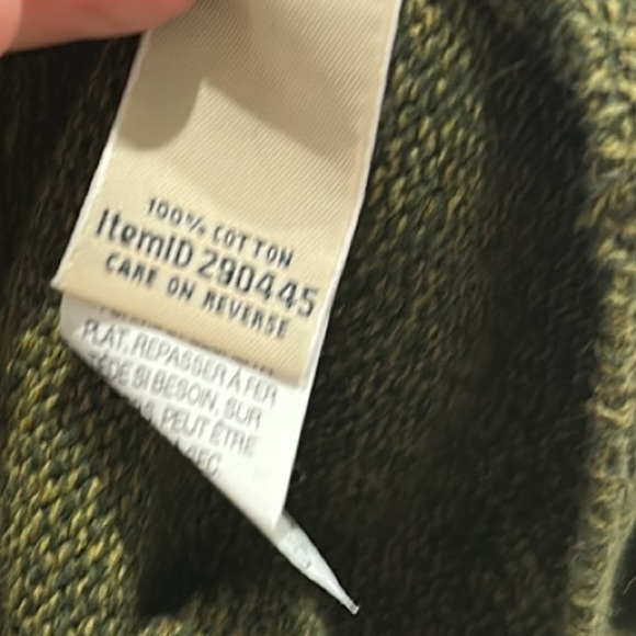 L.L. Bean Olive Green Cardigan Sweater - Picture 5 of 5